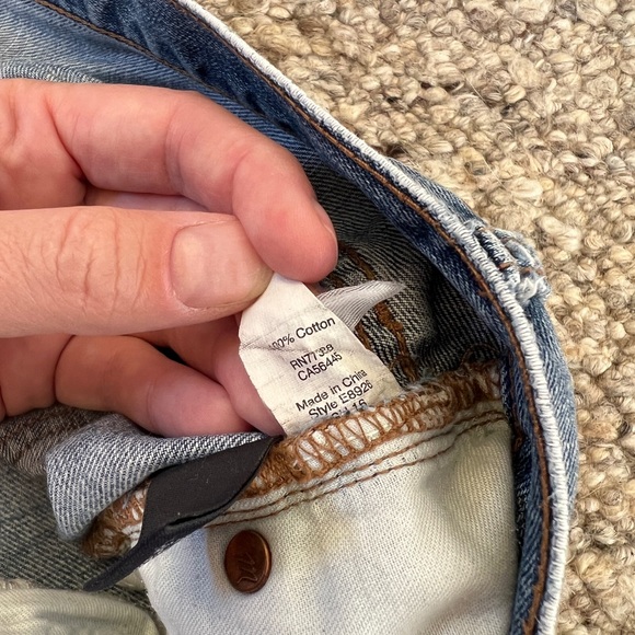 Madewell Distressed Cut Off Jean Shorts - Size 27 - Picture 4 of 5